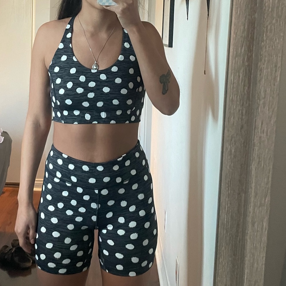 Outdoor voices polka dot set
